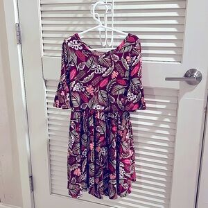 Dot Dot Smile Flutter Sleeve Twirl Dress